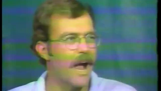Olympics - 1984 - L A Games - Rowing - Curt Gowdy + Steve Gladstone Discuss Upcoming Womens Races