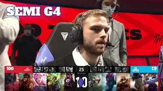 100 vs C9 - Game 4 | Semi Finals Playoffs S12 LCS Summer 2022 | 100 Thieves vs Cloud 9 G4