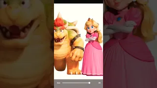 princess peach had a daughter with bowser in the mario movie?! #shorts