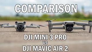 DJI Mini 3 Pro VS DJI Mavic Air 2 | Camera Test Comparison