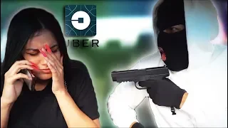 Picking My Girlfriend Up In A UBER Disguised As A Robber *GONE TOO FAR* She Cried & Called The Cops