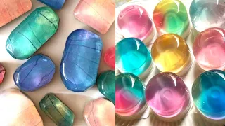 Clear Glycerin Soap Cutting | Soap Cubes | Relaxing | Oddly Satisfying ASMR