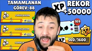 Tek Seferde TAM 88 GÖREV BİTİRDİM! 😎 Brawl Stars