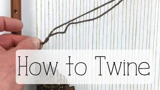 Weaving- How to Twine Over a Shape
