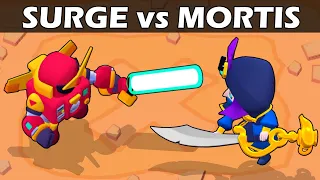 SURGE vs MORTIS | 1vs1 | The strongest sword | Brawl stars