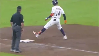 Mauricio Dubon at bat (base hit)...Astros vs. Yankees...3/28/24