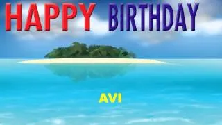 Avi  Card Tarjeta - Happy Birthday