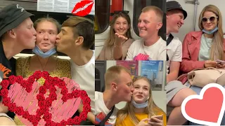 Kissing Prank TikTok Compilation | Kissing Prank in Metro Gone Viral