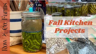 Fall Kitchen Projects | Canning, Pickling, Fermenting, & Seed Saving