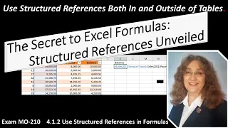 How to Use Structured References in Excel #structuredreferences