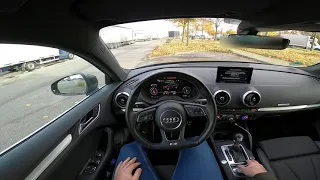 2016 Audi A3 1.4 TFSI e-tron 225 HP 0-230 km/h Top speed Germany Autobahn
