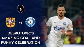 Despotović's Amazing Goal and Funny Celebration | RPL 2019/20