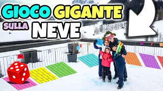 TRASFORMIAMO LA NEVE in un GIOCO da TAVOLA GIGANTE