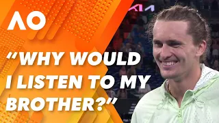 Plenty of advice for Zverev from family despite straight sets win!: 2024 Australian Open | WWOS