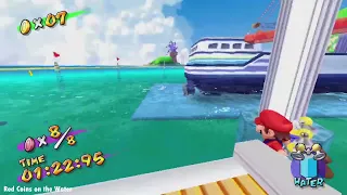 Super Mario Sunshine (3D All Stars) – All 24 Shines from Collecting x8 Red Coins 🔴☀️