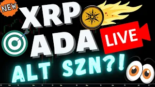 *LIVE Crypto Trading*  Is It Alt Season?  XRP | ADA | ETH | Bitcoin Price Prediction