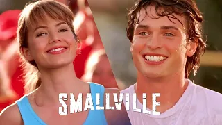 SMALLVILLE || Tom Welling & Erica Durance (Clois) || Iconic Dunk Tank Scene (4x03)