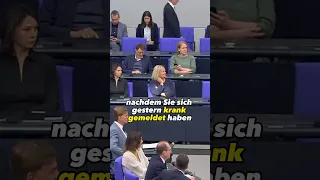 Schön, dass Frau Faeser es heute zur #Generaldebatte in den Bundestag geschafft hat!  #merz #shorts