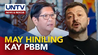 Ukraine Pres. Zelenskyy, may hiniling kay Pang. Marcos Jr. nang magpulong sa Malacañang