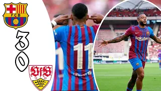 Barcelone 3-0 Stuttgart | Depay- Demir - Riqui puig: Resume complet