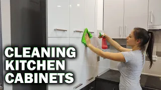How to Clean Kitchen Cabinets | Quick Removal of Grease and Dirt