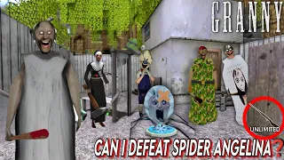 Granny Hai ya Minecraft😱 Can I Beat Angela Spider 🕷️🕸️ funny gameplay