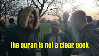 Speakers Corner - Chris talks to few Muslims - there are parts of the Quran that no one knows