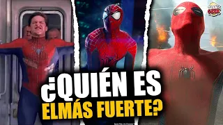 ¿CUÁL de los 3 SPIDER-MAN ES EL MÁS FUERTE? | spiderman 3 no way home spiderverse | #Short