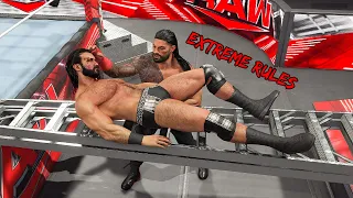 Extreme Rules Match ft. Roman Reigns Brock Lesnar Drew McIntyre Gunther Rey Mysterio WWE 2K23