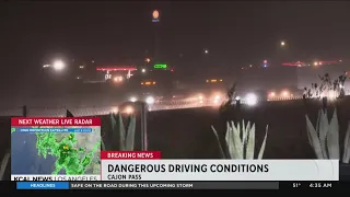 Tricky driving on 15 Fwy through Cajon Pass