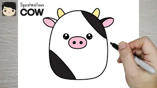 How to Draw a Cow Easy | Squishmallows