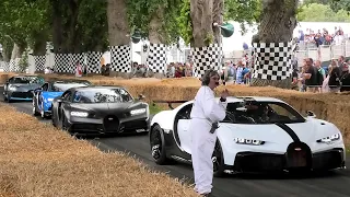 Goodwood Festival Of Speed 2022 Best of BUGATTI - Divo, Chiron Pur Sport, WRC,WRE, Super Sport 300+