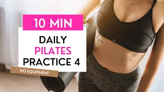 10 MIN BEACH PILATES 4: Full Body | Core Strengthening | No Equipment!