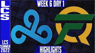 C9 vs FLY Highlights | LCS Summer 2022 W6D1 | Cloud9 vs FlyQuest