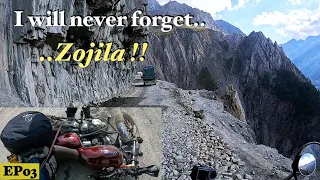 Nuksaan ho gaya - Rough day at Zojila pass | Monsoon Ladakh' 2022 | Honda Highness CB350 | Bike Ride