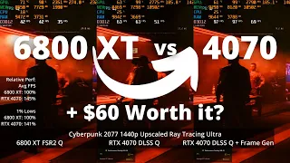 RTX 4070 vs RX 6800 XT: The Ultimate Comparison!!!