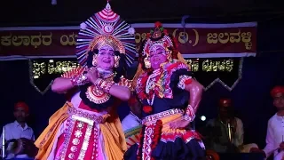 Yakshagana -- Thenku Badagu - Madanakshi Tharavali - Veeramani Kalaga - 16