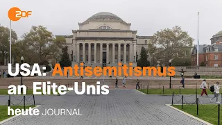 heute journal vom 01.11.23 Antisemitismus an US-Elite-Unis, Israelische Angriffe auf Gaza (english)