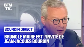 Bruno Le Maire face à Jean-Jacques Bourdin en direct