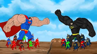 Evolution of SUPERMAN vs Evolution of BATMAN [2023] | SUPER HEROES MOVIE ANIMATION