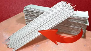 How to make long paper tubes for weaving