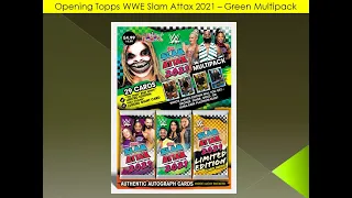 OPENING Topps WWE Slam Attax 2021 - Green Multipack.