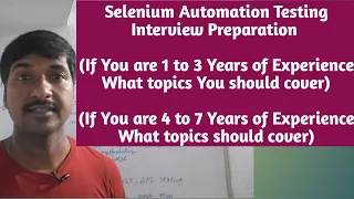 How to prepare Selenium Automation Testing Interview For Experienced
