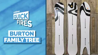 Burton Family Tree Snowboards | Quick Fire Quiver Reviews