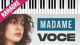 Madame | VOCE | SANREMO 2021 // Piano Karaoke con Testo