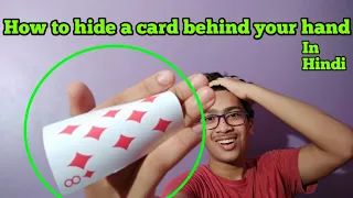 How to hide a card behind your hand Like Now You See Me 2 - Card hiding Tutorial