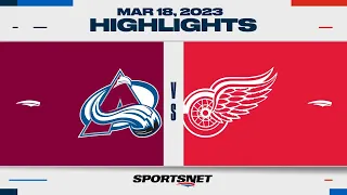 NHL Highlights | Avalanche vs. Red Wings - March 18, 2023