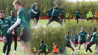 (video) Man United training today 🔥, Wemblet ready! see Hojlund, Bruno, Mainoo, Garnacho, Dalot.