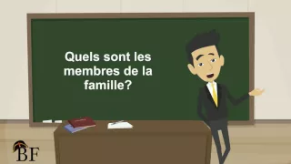 Урок французского языка 12 с нуля для начинающих: Ma famille (моя семья)-часть 1