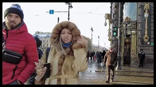 Most Popular Places St. Petersburg Russia. Anichkov Palace - Walk Rossi Street